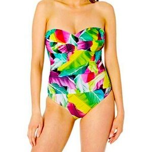 La Blanca Tropical Print Swimsuit